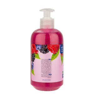 مایع دستشویی بنفش صدفی اکتیو مدل Fruity series با رایحه میوه های بری حجم 450 میلی لیتر