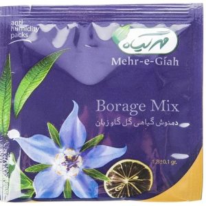 دمنوش گیاهی گل گاوزبان مهرگیاه بسته 14 عددی
